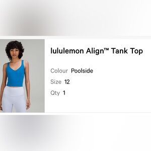 2 tops - Lululemon Align poolside and lip gloss
